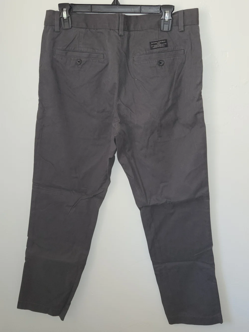 Banana Republic Men's Charcoal Gray Chino Pants